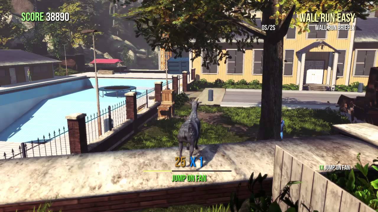 Can You Play Goat Simulator Online Ps4 Goat Simulator Ps4 Goatville Gameplay Youtube