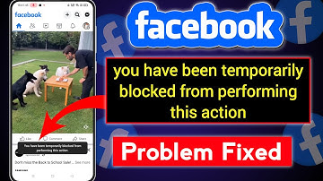 Facebook you have been temporarily blocked from performing this action