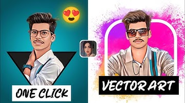 Create Vector Art Image just one click || Cartoon photo Editing in Mobile Avatar New Photo Editing
