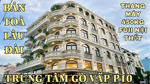 Bán nhà Gò Vấp | Siêu Phẩm góc 2 mặt tiền 5.m x 19m đẹp từng centimet Vip nhất Gò Vấp có thang máy