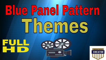Blue Panel Pattern Background Theme  With Sound FHD No Copyright 100% free Download 2021