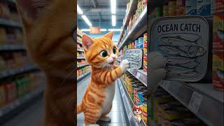 Scamp at the Supermarket: A Warm Adventure After Forgetting His Wallet 🐱🛒💛✨#shorts