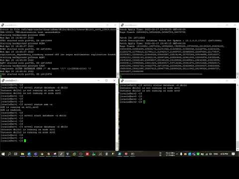 Startup and Shutdown of RAC database