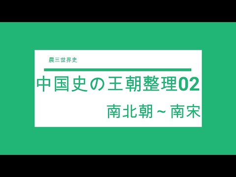 Chinese History Dynasties Organized 02 (Northern and Southern