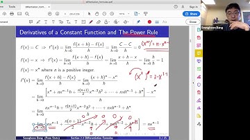 Section 2.3 Differentiation Formulas