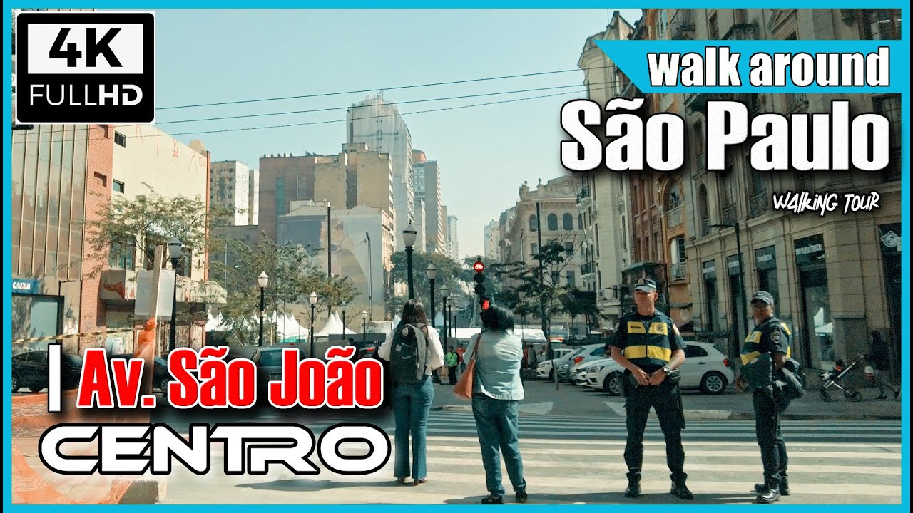 [4K] Centro de São Paulo | Avenida São João walking tour | #cidadedesp  #saopaulowalkingtour  #walk