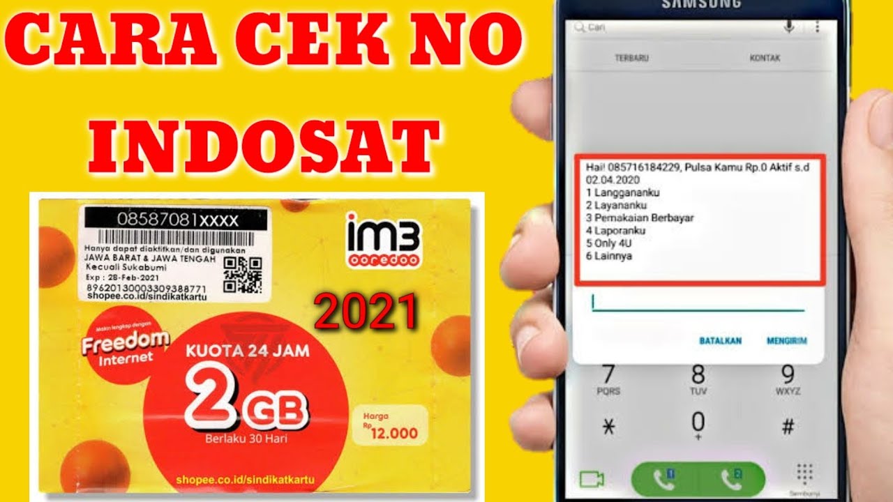 Cara Cek Nomor Indosat 2021 
