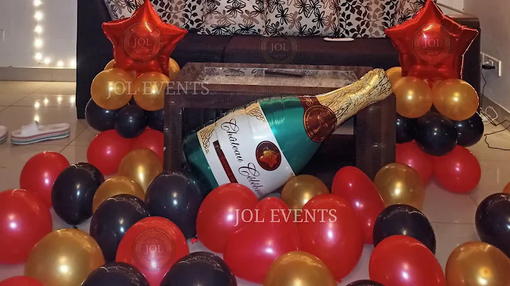 Anniversary Surprise Room Decoration at Home, Balloon Decoration for Wedding Anniversary Pune - JOL