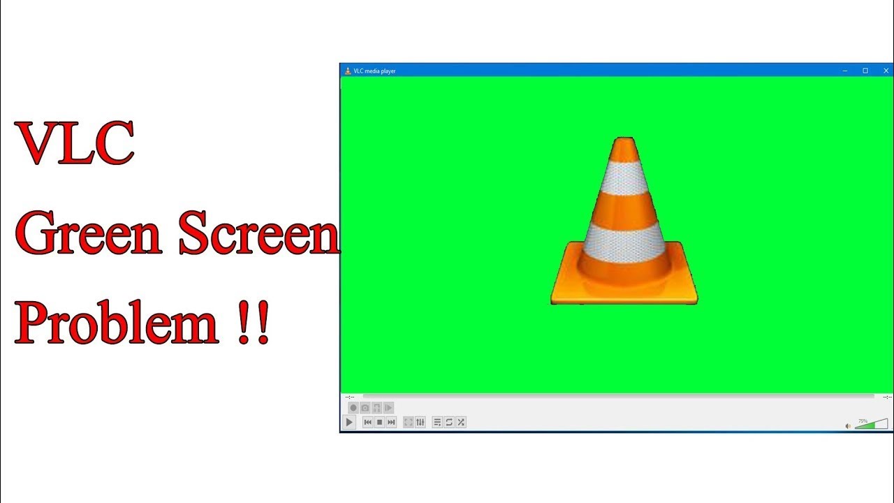 vlc green screen problem How To Fixhindi YouTube