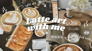 How to draw swan latte art | Breville dual boiler | coffee at home