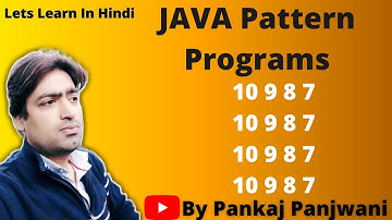 #6 Java Pattern Programs || Hindi