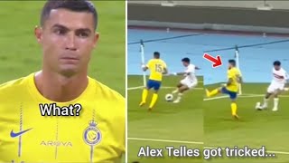 Cristiano Ronaldo watched Alex Telles got tricked 3times...😳😱⚽