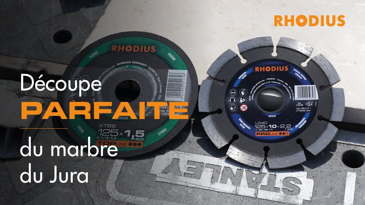 Découpe parfaite du marbre du Jura