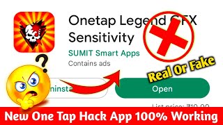 Onetap Legend GFX Sensitivity App Exposed 🤬| Real Or Fake | white444 hack app screenshot 1