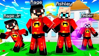 WE BECAME THE INCREDIBLES IN MINECRAFT!!