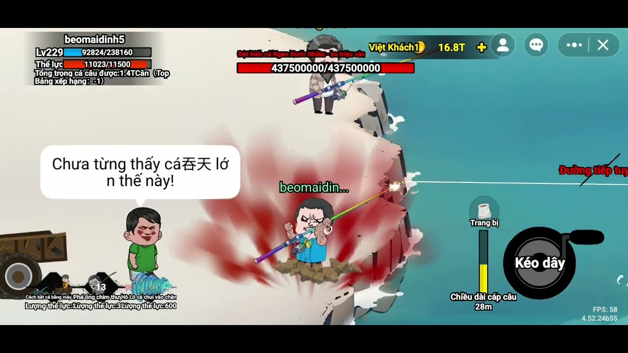 Dùng 4 nhân vật đầu game khi vs với cá 3 triệu dAmE đặc biệt🥳 kỉ niệm đạt 60 sub chúc năm mới 2026 