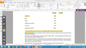 CAF 01 Introduction to Accounting (IA) Lecture 45
