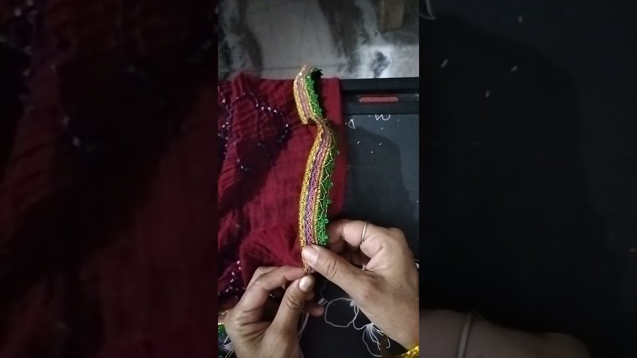 rajsthani odhni ke less kese lgaye #live #handwork #viral