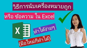 วิธีการนับเครื่องหมายถุก หรือข้อความใน Excel ทำได้ง่ายๆ (มือใหม่ก็ทำได้)