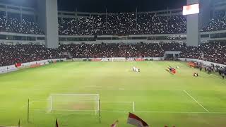 FULL HOUSE! Indonesia Raya at Batakan Stadium.