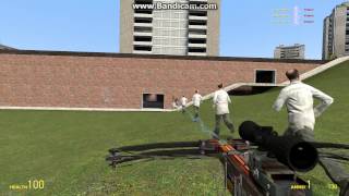 Gmod: Over 9000 Crossbow short demonstration