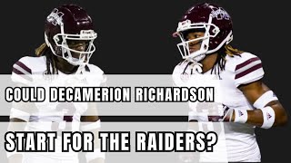 Could rookie CB Decamerion Richardson start for the Las Vegas Raiders?