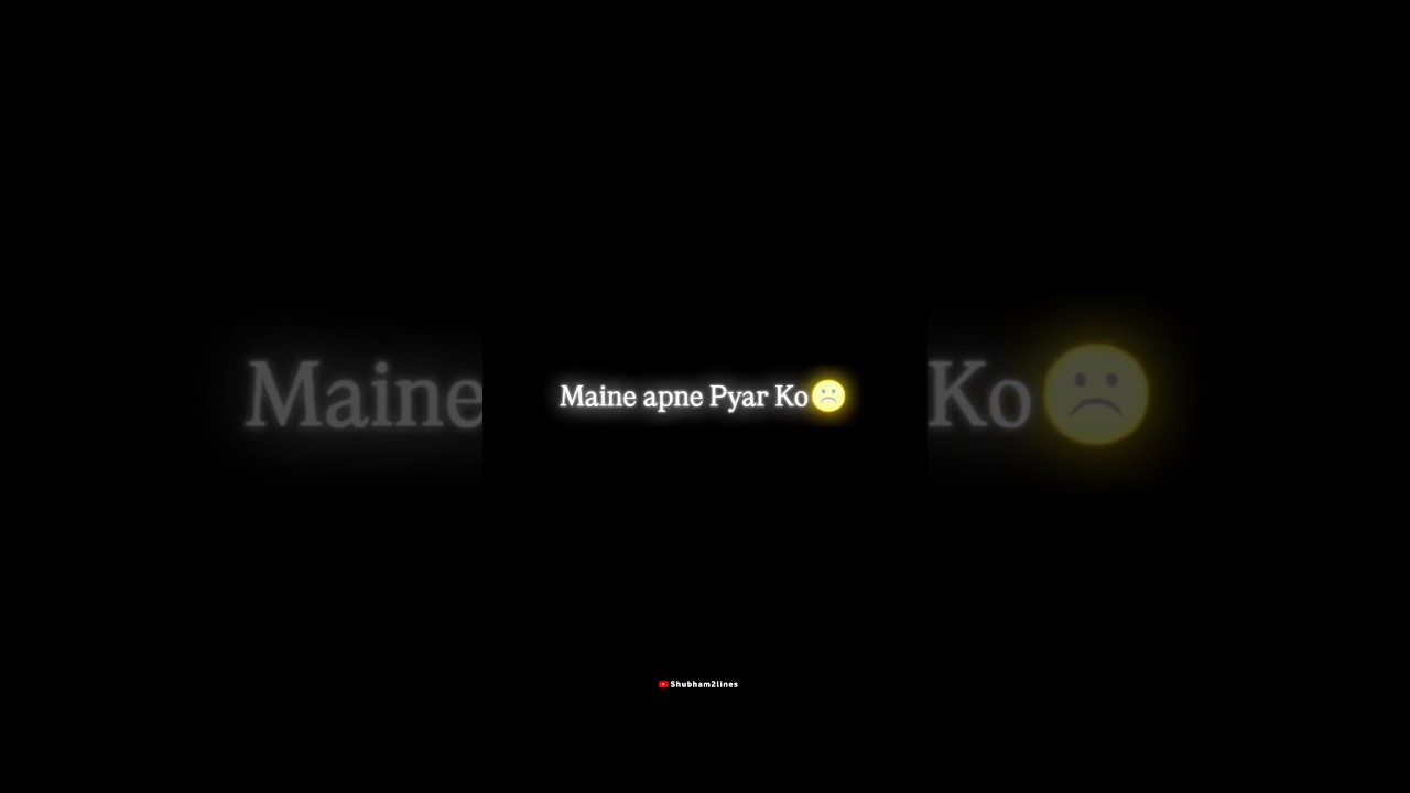 Kisi aur ke saath dekha 🥹💔👀 | black screen lyrics status 🖤 