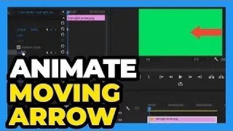 Premiere Pro CC ： 𝐇𝐨𝐰 𝐭𝐨 𝐀𝐧𝐢𝐦𝐚𝐭𝐞 𝐚 𝐌𝐨𝐯𝐢𝐧𝐠 𝐀𝐫𝐫𝐨𝐰 2024