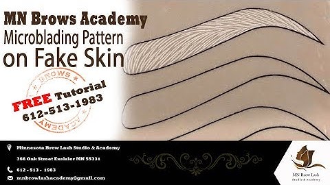 Microblading Pattern on Fake Skin FREE Tutorial