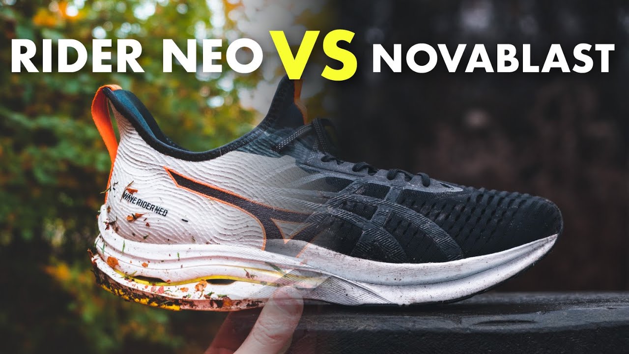 Can the best running shoe from Asics beat the best from Mizuno? - Novablast  VS Rider Neo - YouTube