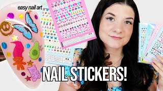 How To Apply Nail Stickers on Gel Nails! screenshot 3