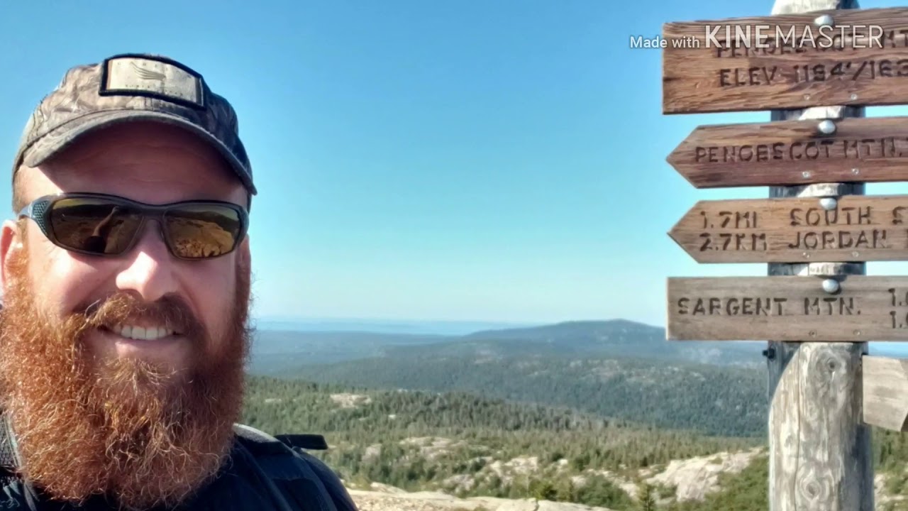 Sargent Mountain and cliff sunset!