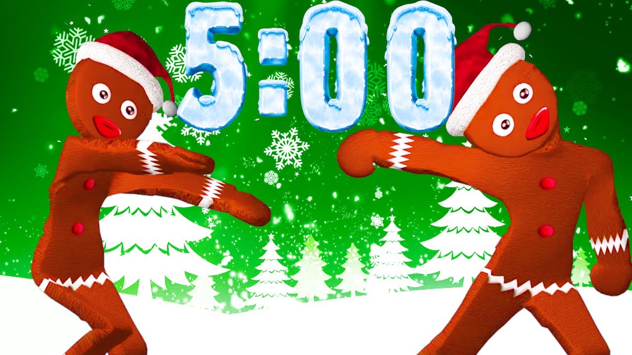 5 Minute Timer [Dancing Gingerbread] 🎄 YouTube