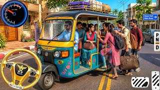 Tuk Tuk Rickshaw Driving Game || Euro Rickshaw Pick Drop Passengers Transport 2026 Android Gameplay screenshot 2