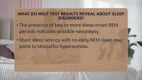 What Do MSLT Test Results Reveal About Sleep Disorders? - Sleep Apnea Support Network