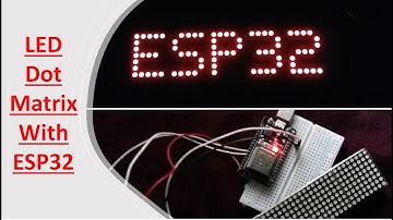 (Demo) LED Dot Matrix Display Interfacing with ESP32 and MAX7219