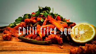 കൂന്തൾ ഫ്രൈ /chilly fried squid/squid fry recipe|Naveen Job|boombangh