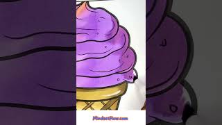 Relax With This Ice Cream Cone Coloring – Discover Flavor Frenzy Food Coloring Book
