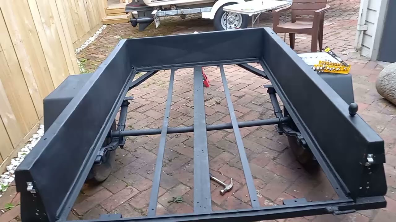 Kerrybleau trailer fix 9 got the latches on the tail gate .