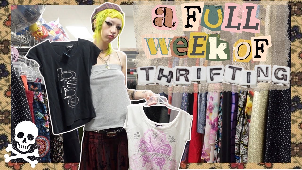 A FULL WEEK OF THRIFTING 2000's & y2k