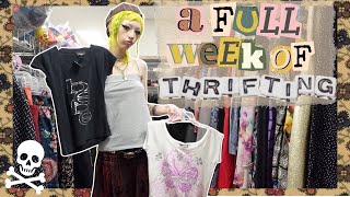A FULL WEEK OF THRIFTING 2000's & y2k