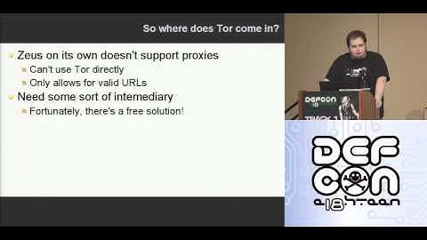 DEFCON 18: Resilient Botnet Command and Control with Tor 2/3