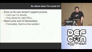 DEFCON 18: Resilient Botnet Command and Control with Tor 2/3 Profile