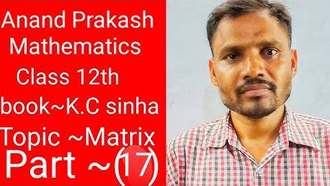 Anand Prakash Mathematics Class 12th