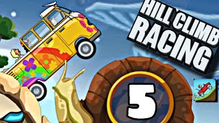 HIPPIE VAN 🚐 TEST | HILL CLIMB RACING GAMEPLAY #5 (Android, iOS)| TURTLE 🐢 ACCIDENT screenshot 3