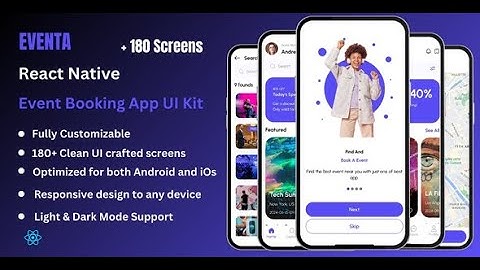 Eventa Pro - Event Booking React Native Ui Kit