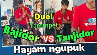 Duel TAROMPET TANJIDOR vs BAJIDORAN // Lagu HAYAM NGUPUK // nico entertainment