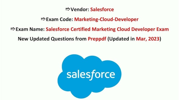 Marketing-Cloud-Developer Schulungsunterlagen | Maxtic