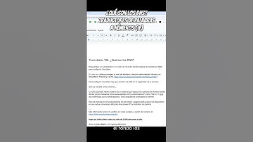 ¿Qué son los DNS? #DNS #YouTube #CloudFlare