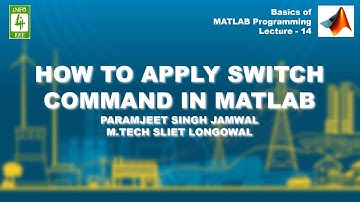 How to apply Switch command in MATLAB #14
